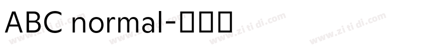 ABC normal字体转换